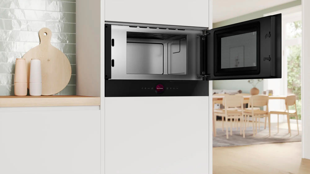 Встраиваемая микроволновая печь Bosch BFR9221B1 черный, 21 л, 900 Вт, переключатели - сенсор, поворотный механизм, фото3