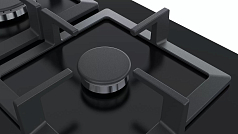 Газовая варочная панель Bosch PPC6A6B20 на 3 конфорки, шириной 59 см, черный