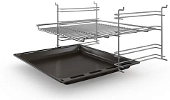 Духовой шкаф Bosch HAF010BA1R , электрический, шириной 59.4 см, черный, традиционная очистка