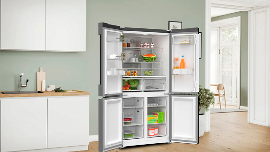 Холодильник сайд бай сайд в интерьере кухни реальные (70 фото)