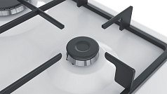 Газовая варочная панель Bosch PGP6B2B90R на 4 конфорки, шириной 58.2 см, белый