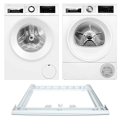 Комплект Bosch Serie 6 (WGG244FLSN, WQG14590BY, WTZ27410)