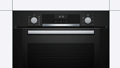 Духовой шкаф Bosch HBA317BB0R , электрический, шириной 59.4 см, черный, традиционная очистка