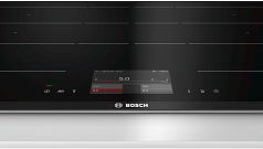 Индукционная варочная панель Bosch PXY875KE1E на 4 конфорки, шириной 81.6 см, черный Индукционная варочная панель Bosch PXY875KE1E на 4 конфорки, шириной 81.6 см, черный