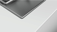 Газовая варочная панель Bosch PCC6A5B90 на 3 конфорки, шириной 58.2 см, нержавеющая сталь