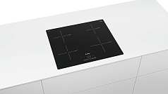 Индукционная варочная панель Bosch PUE611BB1E на 4 конфорки, шириной 59.2 см, черный Индукционная варочная панель Bosch PUE611BB1E на 4 конфорки, шириной 59.2 см, черный