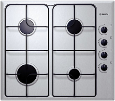 Газовая варочная панель Bosch NGU 4151 DE на 4 конфорки, шириной 58 см, нержавеющая сталь Газовая варочная панель Bosch NGU 4151 DE на 4 конфорки, шириной 58 см, нержавеющая сталь