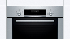 Духовой шкаф Bosch HBJ314ES0R , электрический, шириной 59.4 см, нержавеющая сталь, EcoClean очистка