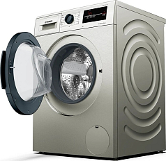 Стиральная машина Bosch WAJ2017SME 1000 об/мин, покрытие Inox-look под нержавеющую сталь, инверторный EcoSilenceDrive двигатель