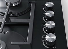 Газовая варочная панель Bosch POH6C6O90R на 4 конфорки, шириной 59 см, черный Газовая варочная панель Bosch POH6C6O90R на 4 конфорки, шириной 59 см, черный