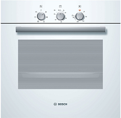Духовой шкаф Bosch HBN211W6 , электрический, шириной 59.4 см, белый, традиционная очистка