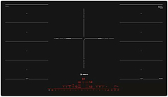 Индукционная варочная панель Bosch PXV901DV1E на 5 конфорки, шириной 89.2 см, черный Индукционная варочная панель Bosch PXV901DV1E на 5 конфорки, шириной 89.2 см, черный