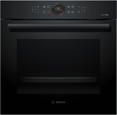 Духовой шкаф Bosch HBG8755C0 , электрический, шириной 59.4 см, черный, пиролитическая очистка