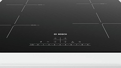 Индукционная варочная панель Bosch PUE611FB1E на 4 конфорки, шириной 59.2 см, черный Индукционная варочная панель Bosch PUE611FB1E на 4 конфорки, шириной 59.2 см, черный