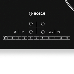 Индукционная варочная панель Bosch PIA611F18E на 4 конфорки, шириной 59.2 см, черный Индукционная варочная панель Bosch PIA611F18E на 4 конфорки, шириной 59.2 см, черный