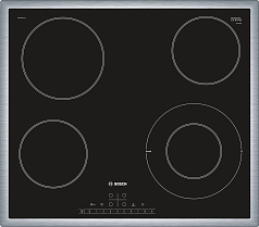 Электрическая варочная панель Bosch PKF645FP1E на 4 конфорки, шириной 58.3 см, черный Электрическая варочная панель Bosch PKF645FP1E на 4 конфорки, шириной 58.3 см, черный