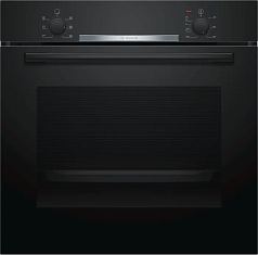 Духовой шкаф Bosch HBA530BBOS , электрический, шириной 59.4 см, черный, EcoClean очистка