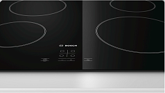 Электрическая варочная панель Bosch PKE611D17E на 4 конфорки, шириной 59.2 см, черный Электрическая варочная панель Bosch PKE611D17E на 4 конфорки, шириной 59.2 см, черный