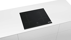 Индукционная варочная панель Bosch PUE 63 KBB6E на 4 конфорки, шириной 59.2 см, черный Индукционная варочная панель Bosch PUE 63 KBB6E на 4 конфорки, шириной 59.2 см, черный