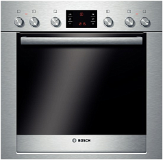 Духовой шкаф Bosch HEB 34D550 , электрический, шириной 59.5 см, нержавеющая сталь, EcoClean очистка