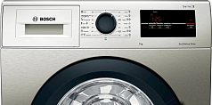 Стиральная машина Bosch WAJ2017SME 1000 об/мин, покрытие Inox-look под нержавеющую сталь, инверторный EcoSilenceDrive двигатель