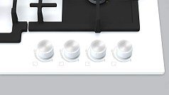 Газовая варочная панель Bosch PNP6B2O93R на 4 конфорки, шириной 59 см, белый Газовая варочная панель Bosch PNP6B2O93R на 4 конфорки, шириной 59 см, белый