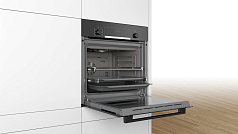 Духовой шкаф Bosch HBJ554YB0R , электрический, шириной 59.4 см, черный, EcoClean очистка Духовой шкаф Bosch HBJ554YB0R , электрический, шириной 59.4 см, черный, EcoClean очистка