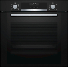 Духовой шкаф Bosch HBA317BB0R , электрический, шириной 59.4 см, черный, традиционная очистка