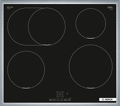 Индукционная варочная панель Bosch PIF645BB5E на 4 конфорки, шириной 58.3 см, черный Индукционная варочная панель Bosch PIF645BB5E на 4 конфорки, шириной 58.3 см, черный
