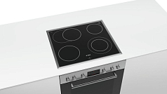 Электрическая варочная панель Bosch NKN645GA1E на 4 конфорки, шириной 58.3 см, черный Электрическая варочная панель Bosch NKN645GA1E на 4 конфорки, шириной 58.3 см, черный