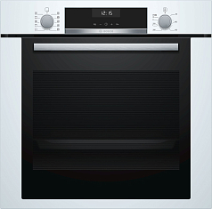 Духовой шкаф Bosch HBA337BW0R , электрический, шириной 59.4 см, белый, EcoClean очистка