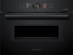 Духовой шкаф Bosch CMG8760C1 , электрический, шириной 59.5 см, черный, пиролитическая очистка