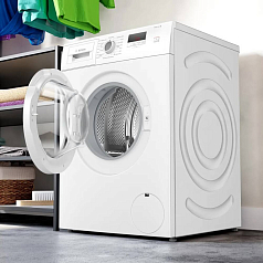 Стиральная машина Bosch WAJ2407EPL 1200 об/мин, белый, инверторный EcoSilenceDrive двигатель