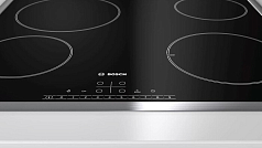 Электрическая варочная панель Bosch PKE645FP1E на 4 конфорки, шириной 58.3 см, черный Электрическая варочная панель Bosch PKE645FP1E на 4 конфорки, шириной 58.3 см, черный