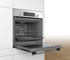 Духовой шкаф Bosch HBA513BS1 , электрический, шириной 59.4 см, нержавеющая сталь, традиционная очистка Духовой шкаф Bosch HBA513BS1 , электрический, шириной 59.4 см, нержавеющая сталь, традиционная очистка
