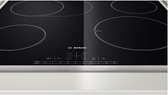 Индукционная варочная панель Bosch PIC 645F17E на 4 конфорки, шириной 58.4 см, черный Индукционная варочная панель Bosch PIC 645F17E на 4 конфорки, шириной 58.4 см, черный