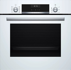 Духовой шкаф Bosch HBJ517FW0R , электрический, шириной 59.4 см, белый, традиционная очистка