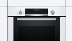 Духовой шкаф Bosch HBB356BW0R , электрический, шириной 59.4 см, белый, EcoClean очистка