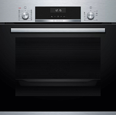 Духовой шкаф Bosch HIJ517YS2R , электрический, шириной 59.4 см, нержавеющая сталь, AquaClean очистка