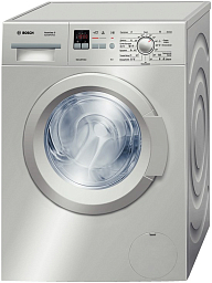 Стиральная машина Bosch WLK2416SOE 1200 об/мин, серебристый, универсальный двигатель