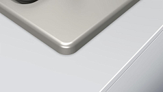 Газовая варочная панель Bosch PGP6B1B92R на 4 конфорки, шириной 58.2 см, жемчужно-белый