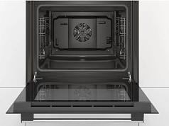 Духовой шкаф Bosch HBF512BA1R , электрический, шириной 59.4 см, черный, AquaClean очистка