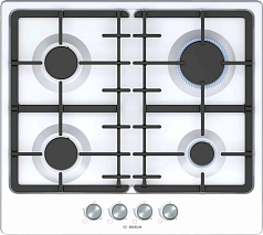 Газовая варочная панель Bosch PGP6B2O92R на #MN_TOTALQ# конфорки, шириной 58.2 см, белый