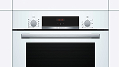 Духовой шкаф Bosch HBF534EW0R , электрический, шириной 59.4 см, белый, EcoClean очистка Духовой шкаф Bosch HBF534EW0R , электрический, шириной 59.4 см, белый, EcoClean очистка