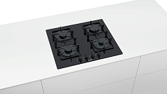 Газовая варочная панель Bosch PNP 6B6B80 на 4 конфорки, шириной 59 см, черный Газовая варочная панель Bosch PNP 6B6B80 на 4 конфорки, шириной 59 см, черный