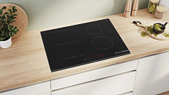 Индукционная варочная панель Bosch PVS775HC1E на 4 конфорки, шириной 71 см, черный Индукционная варочная панель Bosch PVS775HC1E на 4 конфорки, шириной 71 см, черный