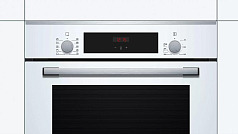 Духовой шкаф Bosch HBF254EW0R , электрический, шириной 59.4 см, белый, EcoClean очистка Духовой шкаф Bosch HBF254EW0R , электрический, шириной 59.4 см, белый, EcoClean очистка