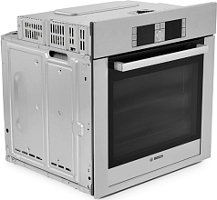 Духовой шкаф Bosch HBG 38U750 , электрический, шириной 59.5 см, нержавеющая сталь, EcoClean очистка
