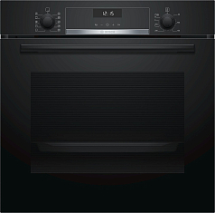 Духовой шкаф Bosch HBG537NB0R , электрический, шириной 59.4 см, черный, EcoClean очистка