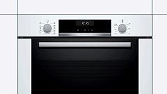 Духовой шкаф Bosch HBG337YW0R , электрический, шириной 59.4 см, белый, EcoClean очистка